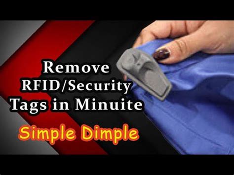 remove rfid security tags from clothing